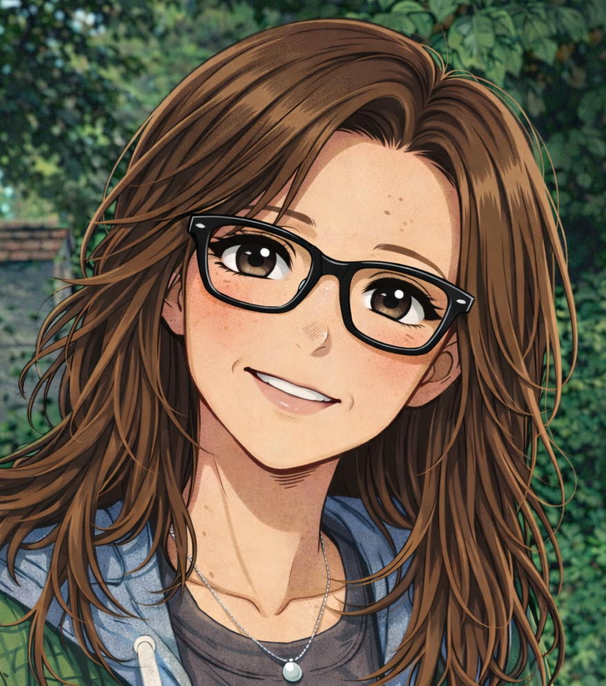 Portrait illustré de l'auto-entrepreneure